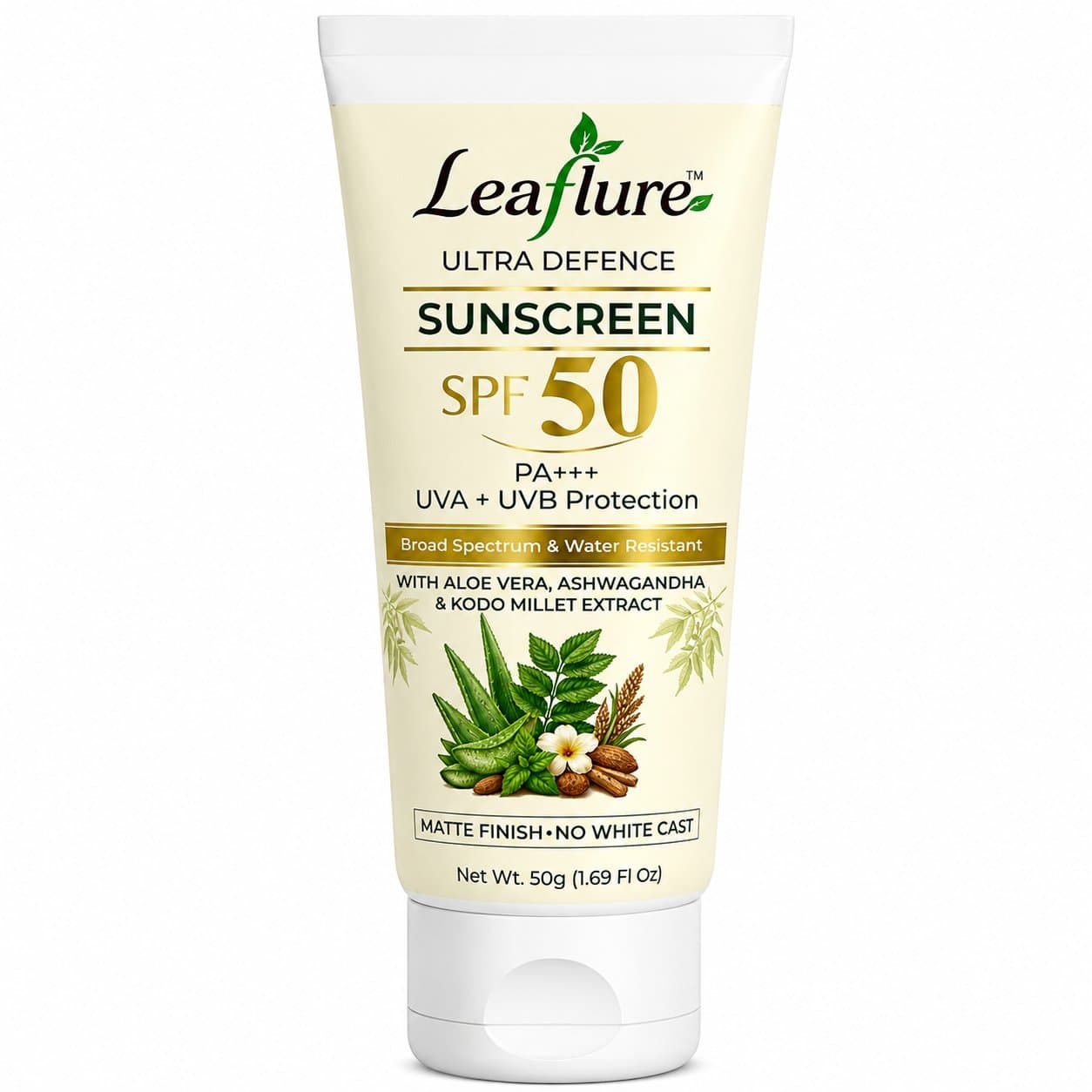 Leaflure UltraDefence SPF 50 PA+++ Sunscreen